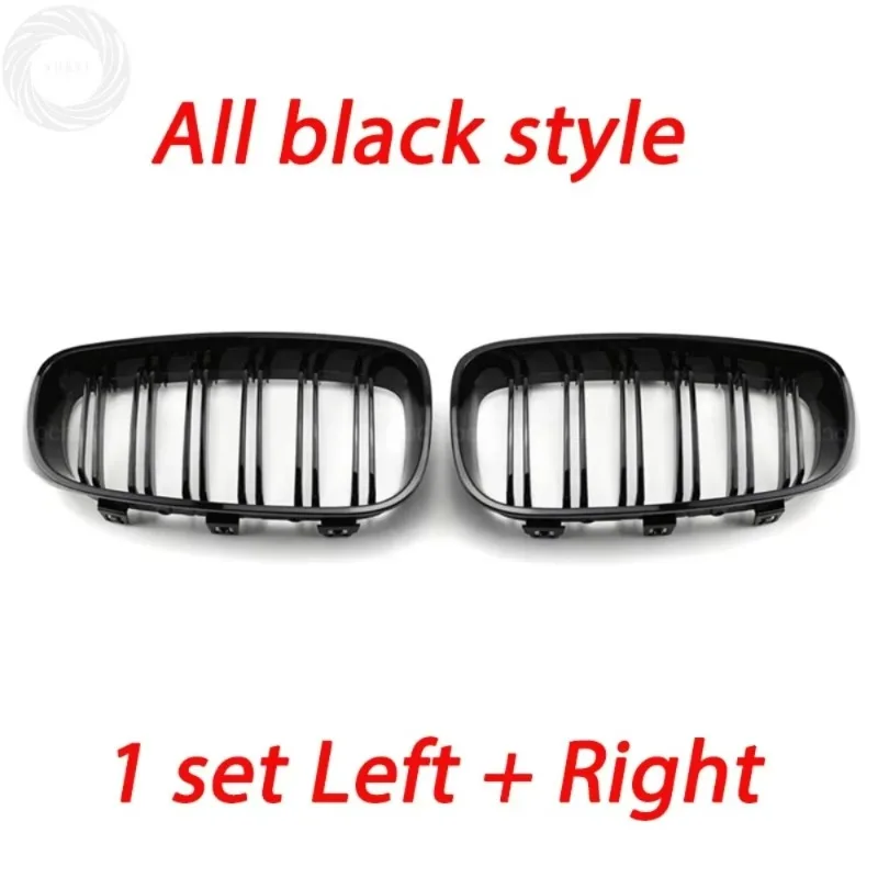 

Glb 1 комплект, двойная глянцевая черная передняя решетка M цвета, замена для BMW 3 серии GT F30/F35 2012-2020