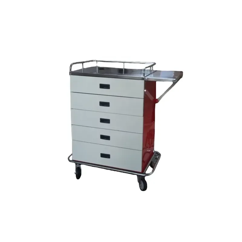for  Chief Executive Approved Stainless Steel Movable Hospital Trolley Medical Trolley