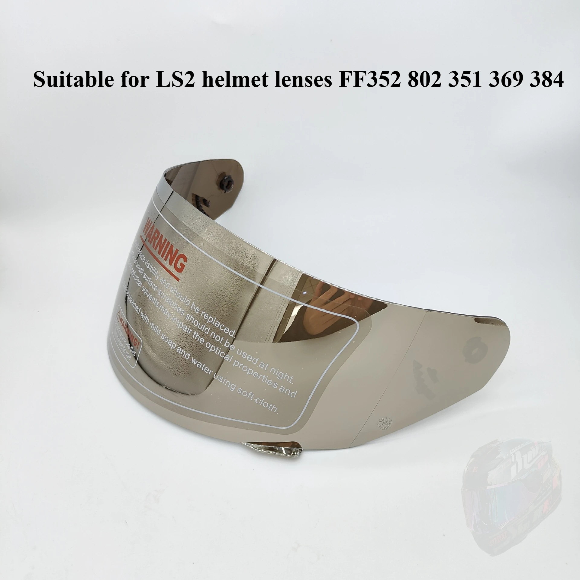 Suitable for LS2 Helmet Lens FF352 802 351 369 384 Sunscreen with Dazzling Colors and Hard Reinforcement Visor