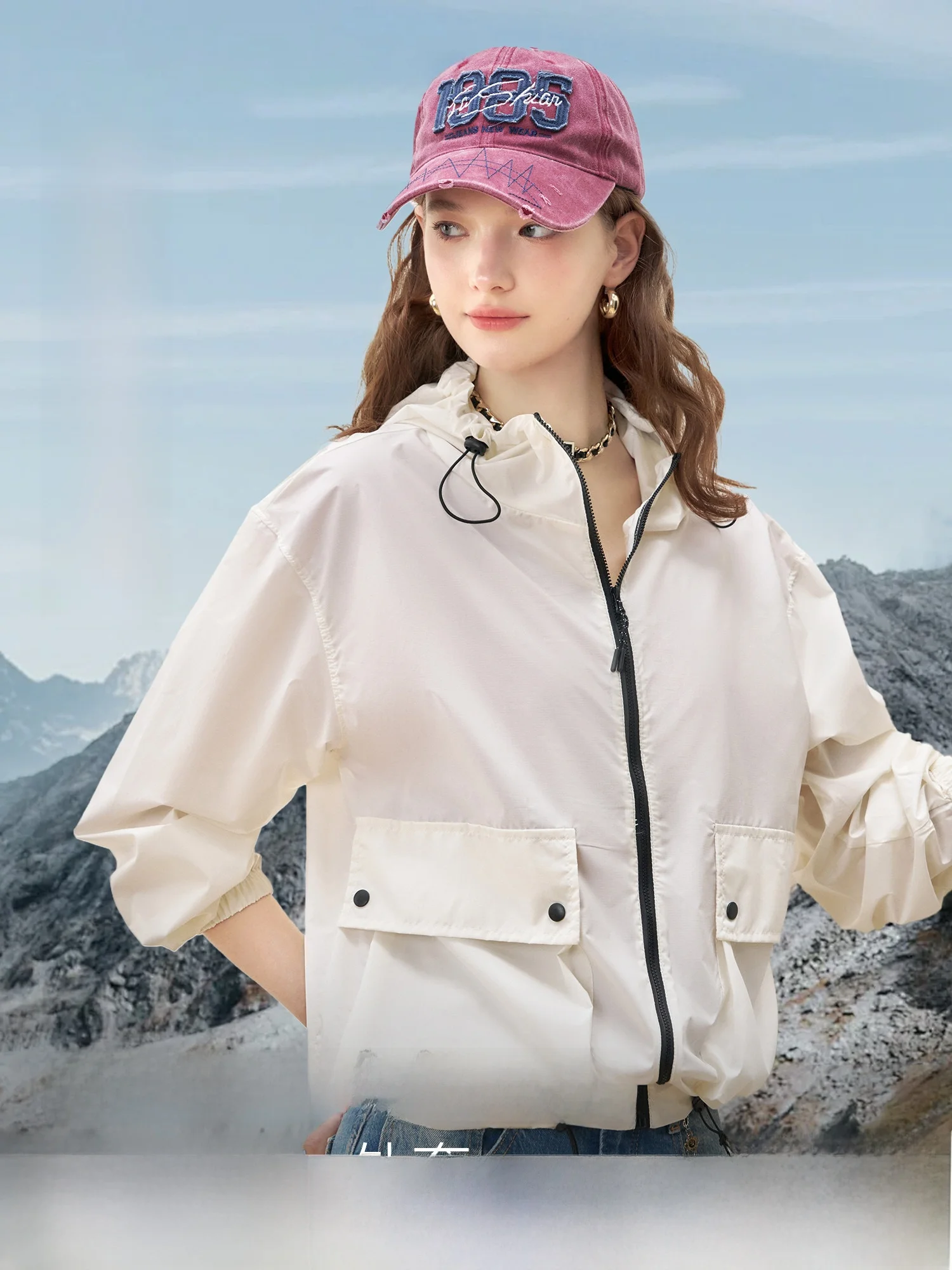 

Comfortable Lightweight UPF50 Sun Protection Hat Coat New 2026 Women's Faionable Commute Sle Polyester Fiber Long Sve