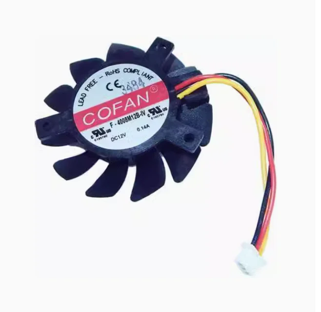 FAN FOR F-4008M12B-IV F-4008H12B F-4008H12B-IV 12V 4008 BMD DECKLINK 8K PRO 4CM Video capture card ultra-thin micro cooling fan