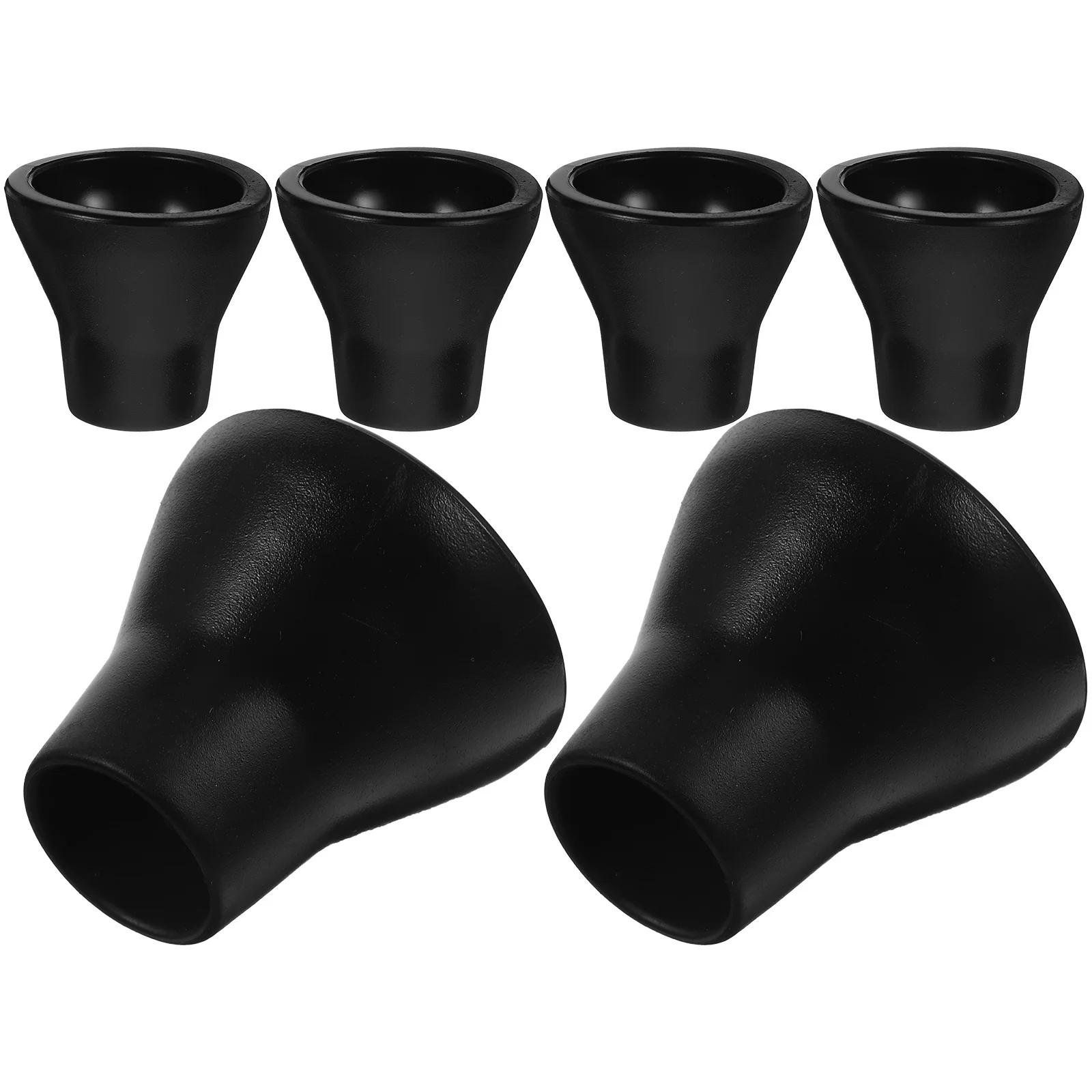 6 шт., резиновые захваты для извлечения мячей, сменные присоски, маленькие инструменты, черный захват для гольфа, практичный, легкий, удобный для гольфа