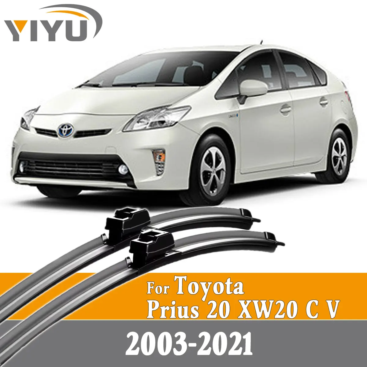 2 Stück Auto-Frontscheibenwischer für Toyota Prius 20 XW20 C V 2003-2021 Zubehör Fenster Windschutzscheibe