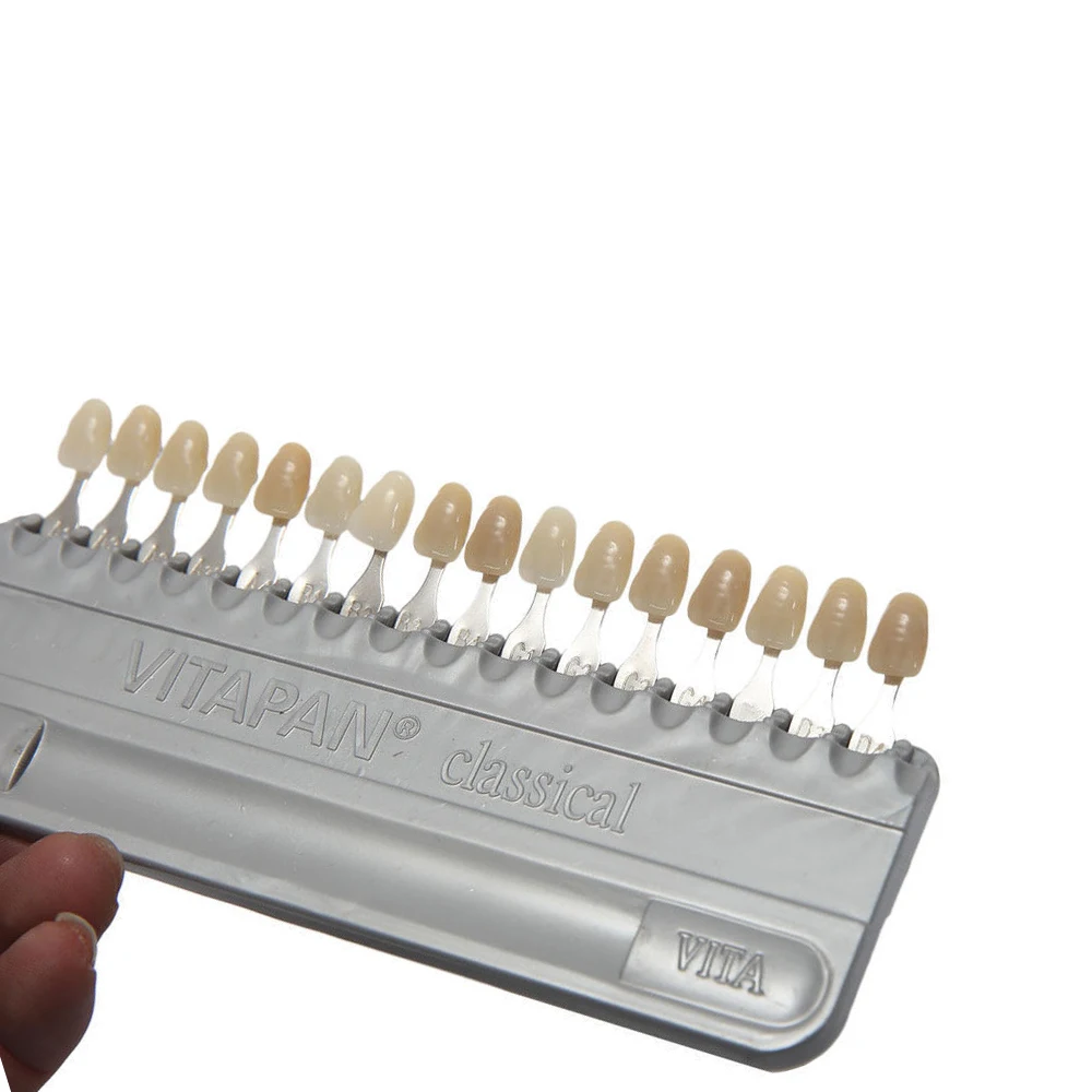 고품질 치과 장비 치아 미백 포세린 VITA Pan 클래식 16색 가이드 비타 치아 모델 색상 비교판