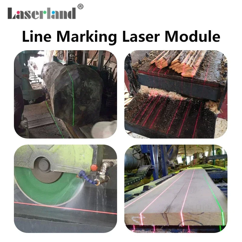 Módulo de alinhamento de gerador de linha laser verde resistente à água para corte de madeira de pedra de serrado à prova de poeira
