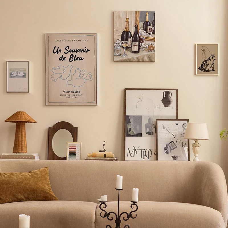 

Lessons Antiquity Canvas Print Venice Sculptures Wall Art Posters Cat Swans Decorative Picture Abstract Painting Living Room