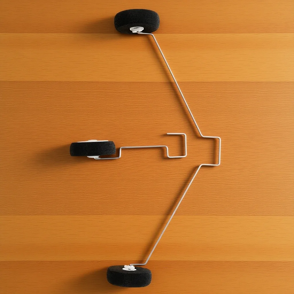 Bouchon de train d'atterrissage pour avion Rc, en alliage léger et Durable, train d'atterrissage avant en plastique pour avion, Installation facile, 1 ensemble