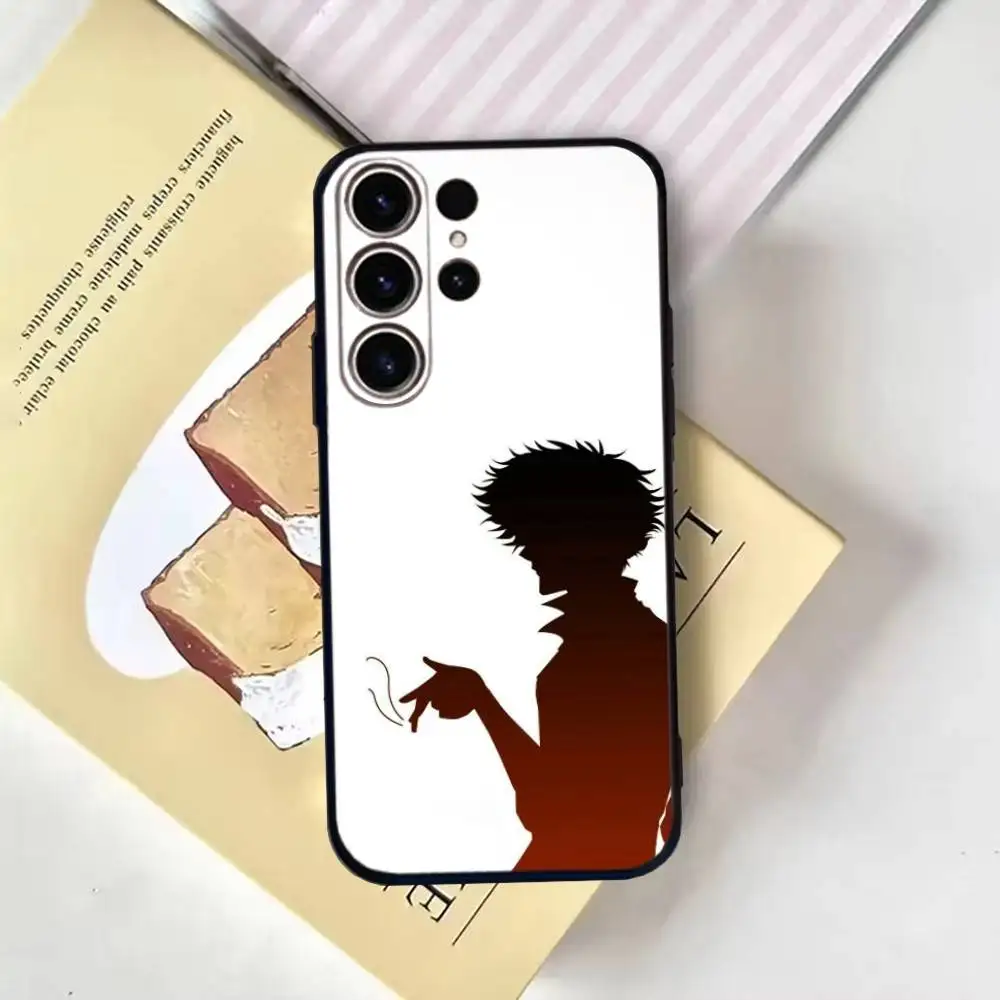 เคสโทรศัพท์คาวบอย บี-บีบอปสำหรับ SamsungS25,24,21,22,23,30,Ultra,20,Plus,Fe,Lite,Note,10,9,ปกสีดำนุ่ม