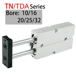 TN Series Pneumatic Cylinder Double Rod Cylinder Bore TN10 TN16 TN20 TN25 TN32 Stroke 5mm 10mm 20mm 30mm 40mm 50mm Air Cylinder
