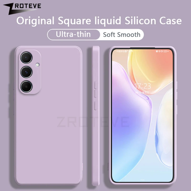 A55 Case ZROTEVE Silky Liquid Silicone Soft Cover For Samsung Galaxy A55 A35 A25 A15 Shockproof Phone Cases