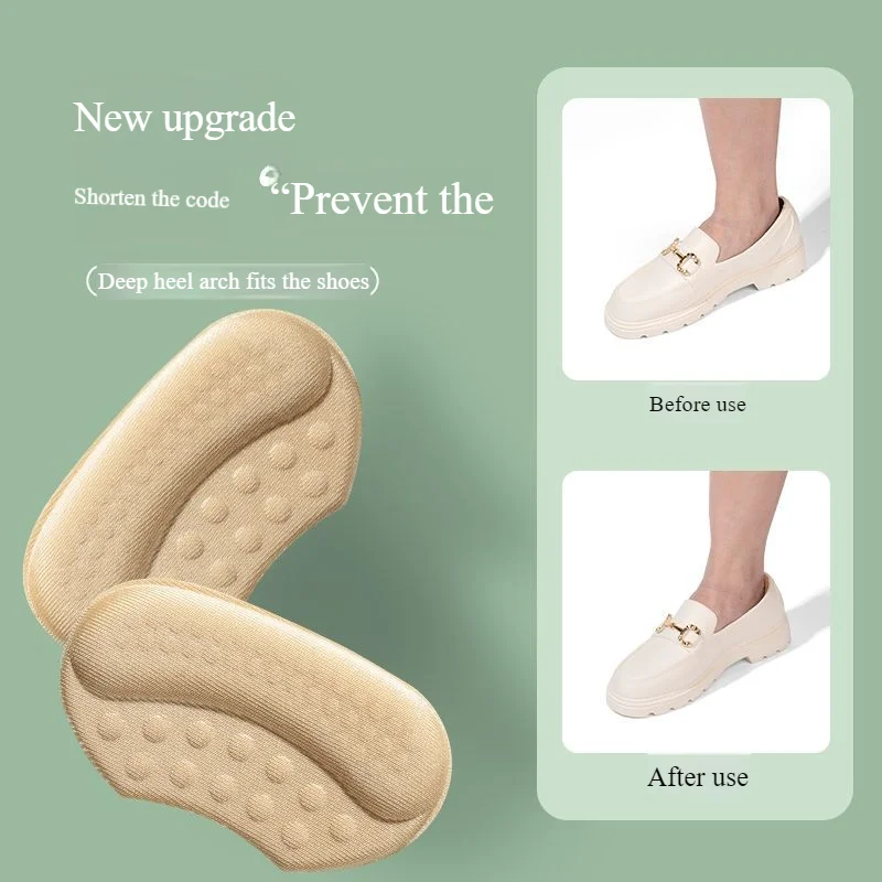 2/4pcs Heel Sticker for Sport Shoes Insoles Women Antiwear Feet Pad Pain Relief Patch Heel Pads Protector Back Sticker Cushion