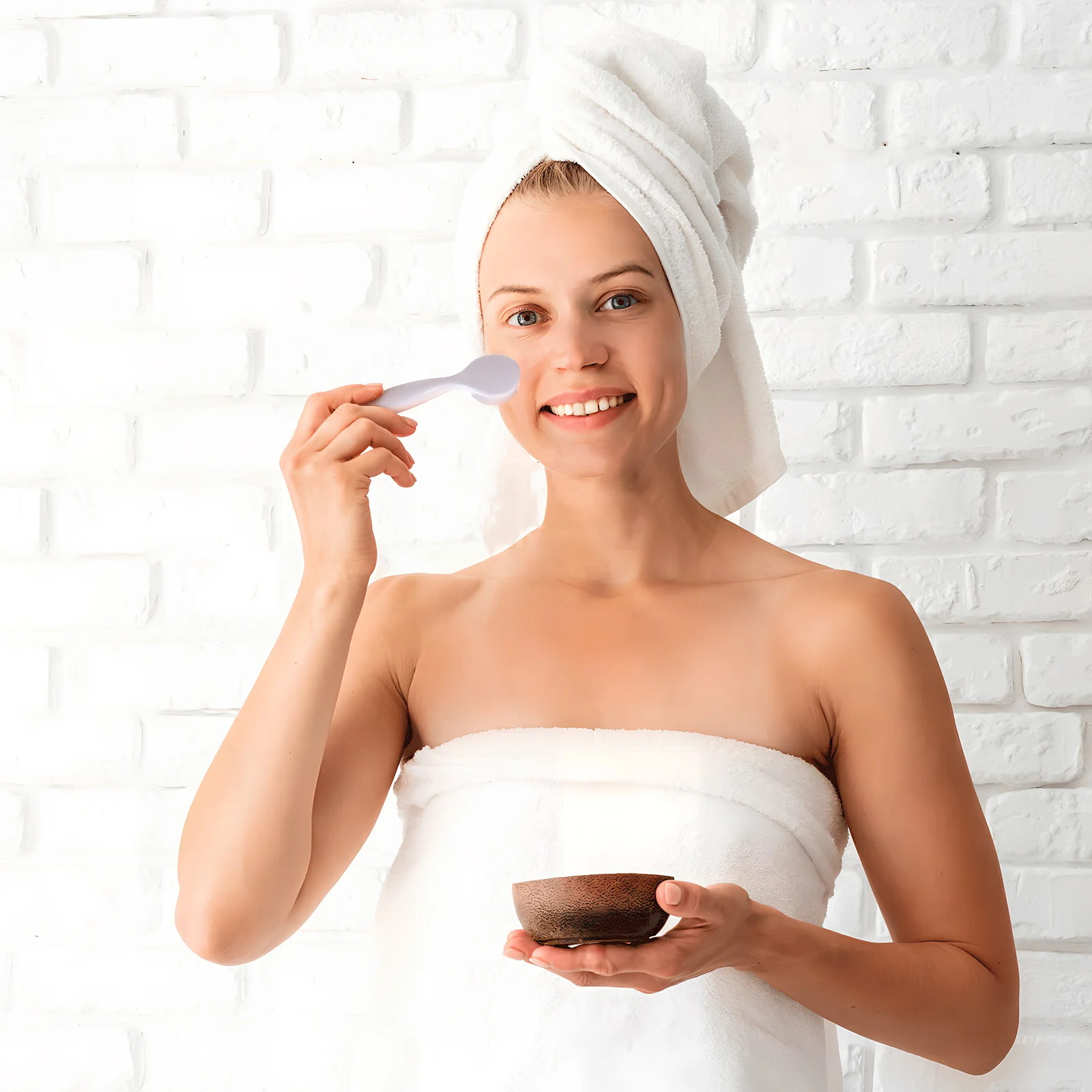 2-teilige Gesichtsreinigungsbürste aus Silikon, weicher Gesichtswäscher, manuelle Peeling-Bürste für sanfte Haut, Massage, Tiefenreinigung, Körperwäscher