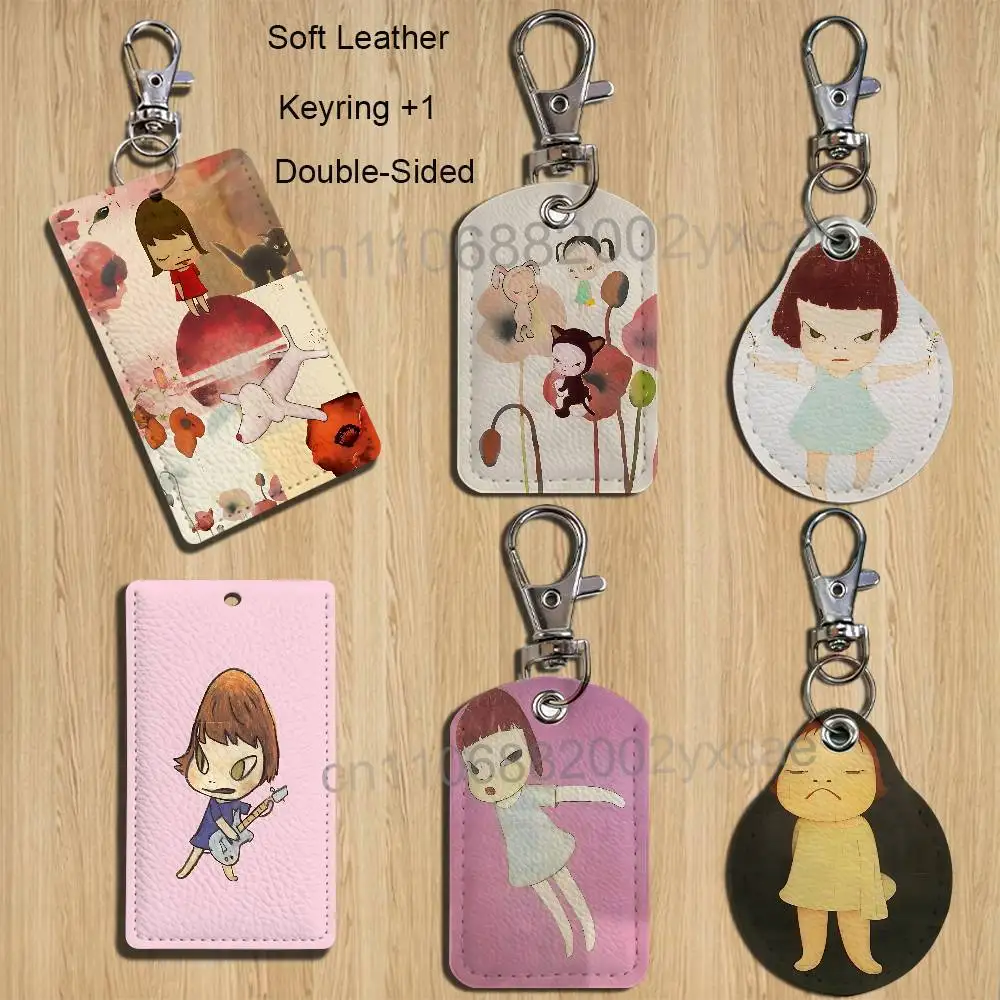 

Art Popular Yoshitomo Nara Holder For Bank Business Work Card Holder Student Card Case Bus Card Keychain