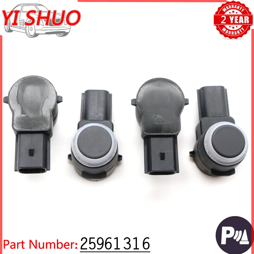 Car 4pcs PDC Parking Sensor Bumper Reversing Radar 25961316 For Buick Lucerne Cadillac Escalade Chevrolet Silverado GMC Sierra