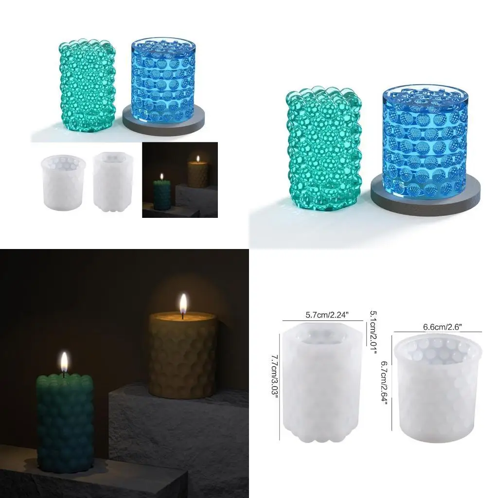 

J78F бусины в горошек, цилиндр, шестигранная силиконовая форма, эпоксидная смола, полимерная глина, ремесло, сделай сам, для