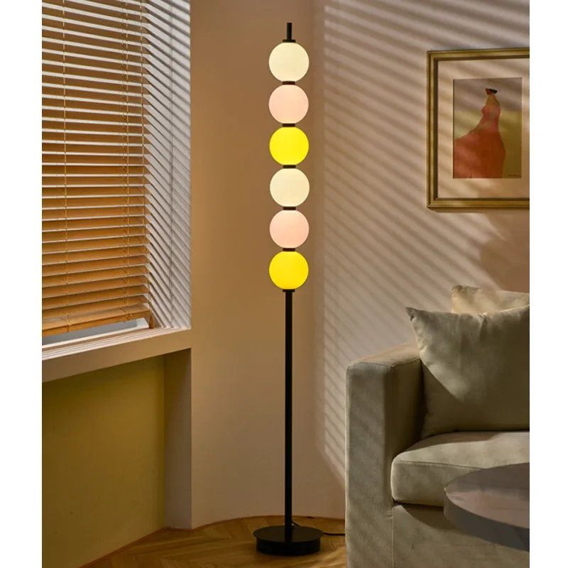 

Danish Simple Colorful Sugarplum Led Floor Lamps for Living Room Sofa Side Standing Lamp Bedroom Bedside Lights Decorative Light