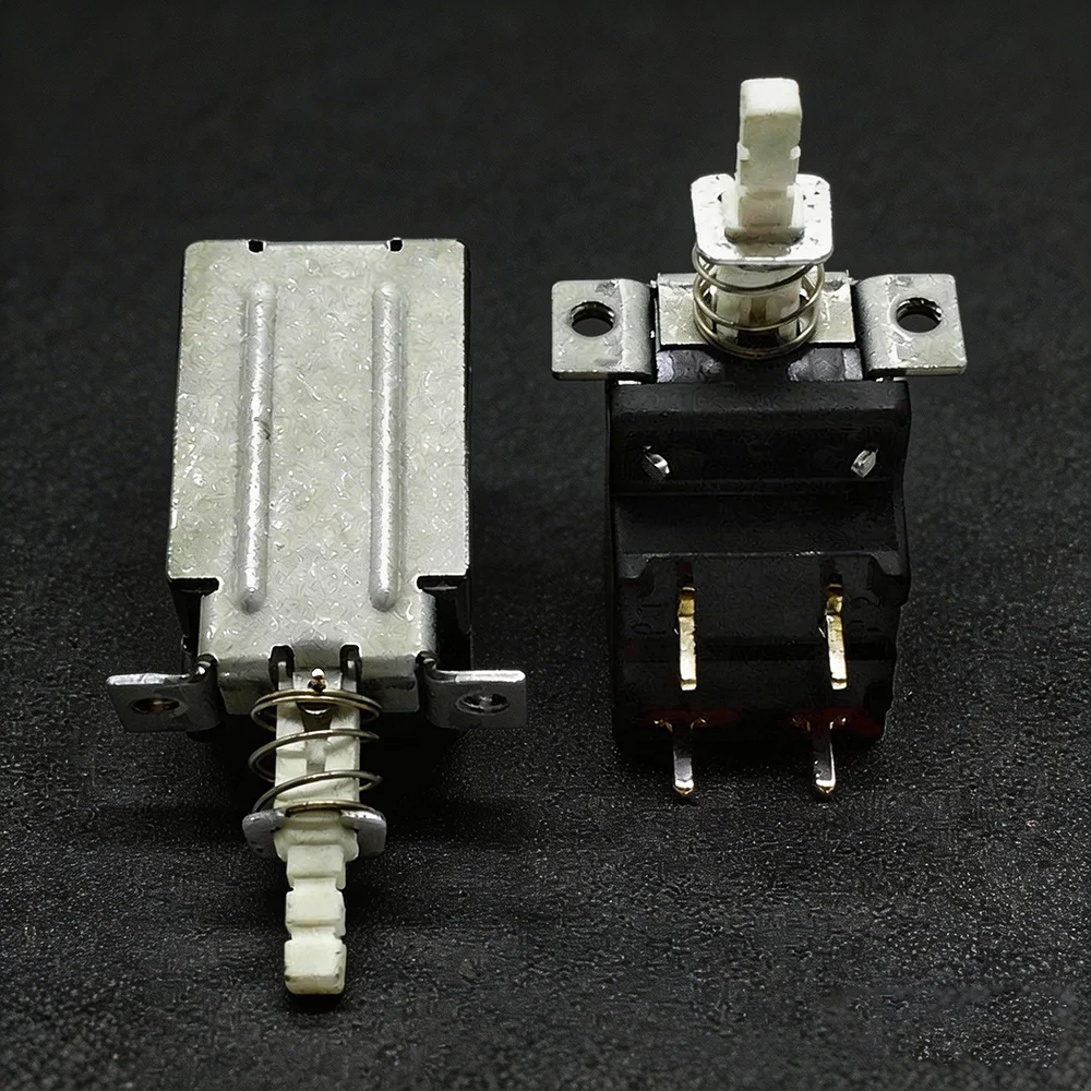 ESB99VA2V DPDT Self-Locking Power Switch TV-5 5A/80A 250V Metal Housing for Vintage CRT TV / Audio Amplifier Repair Pack of 5