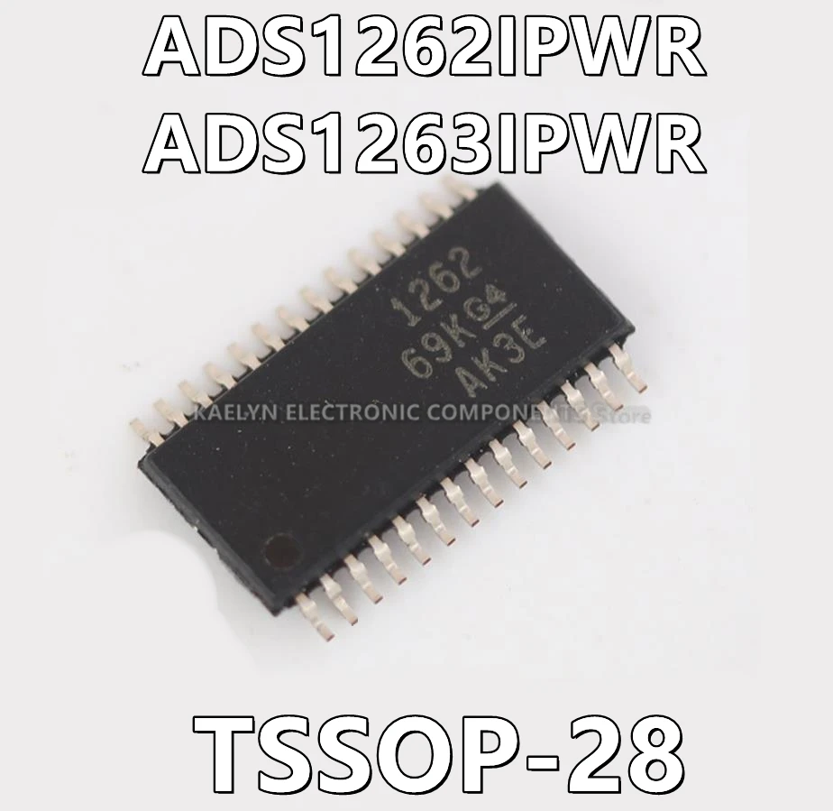 5Pcs/lot ADS1262IPWR ADS1262 ADS1263IPWR ADS1263 32 Bit Analog to Digital Converter 11 Input 1 Sigma-Delta 28-TSSOP