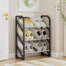 Creative Home Shoe Cabinet 3 Layer Assembly Bedroom Door Storage Rack Shoe Sorting And Storage Rack Household Products Shoe Box