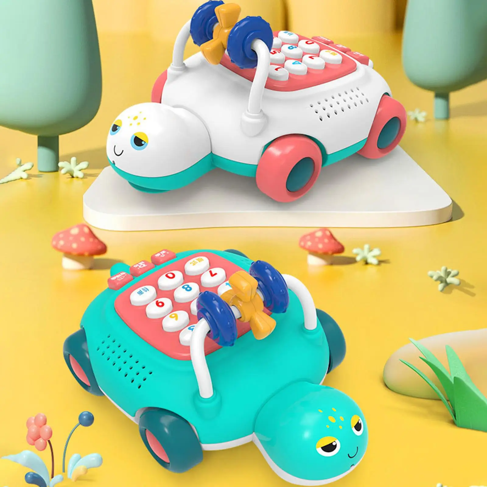 

Телефонные игрушки, черепаховый автомобиль, развивающие познавательные игрушки, музыкальные игрушки для малышей