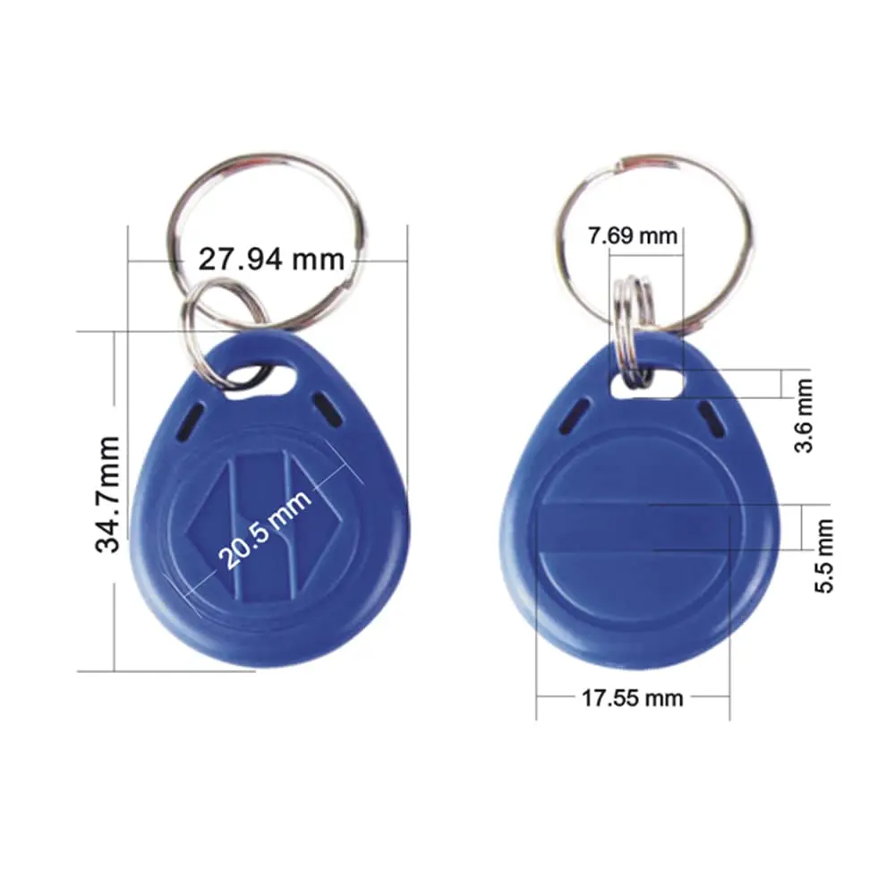 10szt 125KHz T5577 Karta kontroli dostępu Pusty brelok do kluczy RFID Chip Ring Cards Tagi Keytag 125KHz Copy Rewritable Writable Duplicate