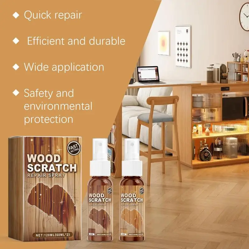 Wooden Furniture Scratch Remover Wooden Furniture Polishing Repair Agent Scratch Repair Wood Polishing Spray For Tables Desks