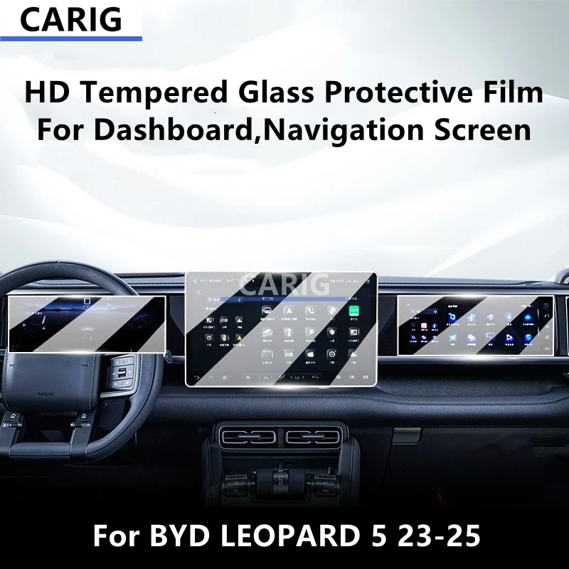

For BYD LEOPARD 5 23-25 Dashboard,Navigation Screen HD Tempered Glass Protective Film Anti-scratch Accessories Refit