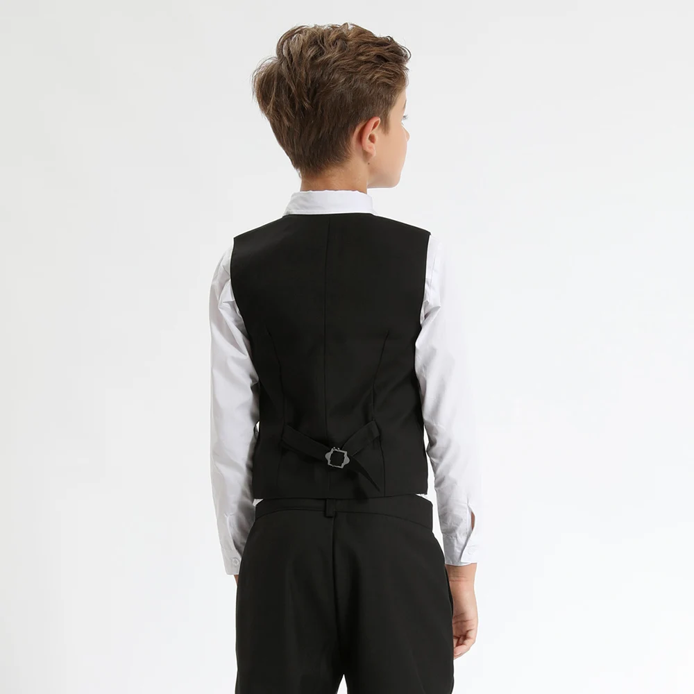 High-end Boys Suits Elegant 3 Piece Notch Lapel Single Breasted Kids Suit Slim Casual Daily Fashion Children's Clothing