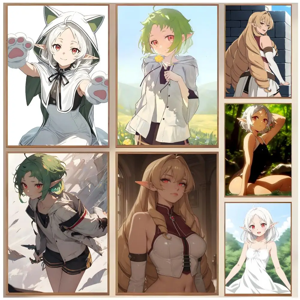 Fantasy Anime M-Mushoku Tensei Jobless Reincarnation Poster  Classic Home Interior Design & Modern Wall Decor Art Collection