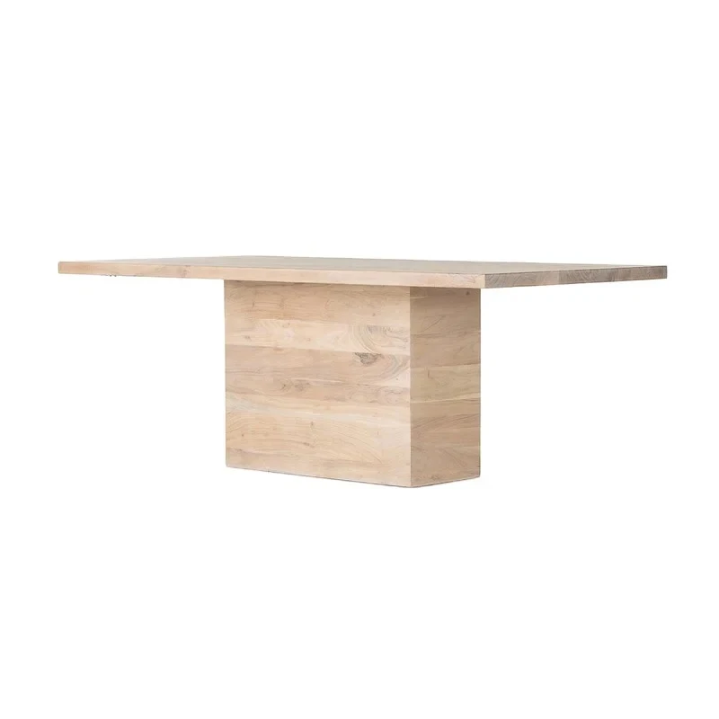 custom.American Contemporary Solid Oak Dining Table Assembled Home Furniture Dining Room Use