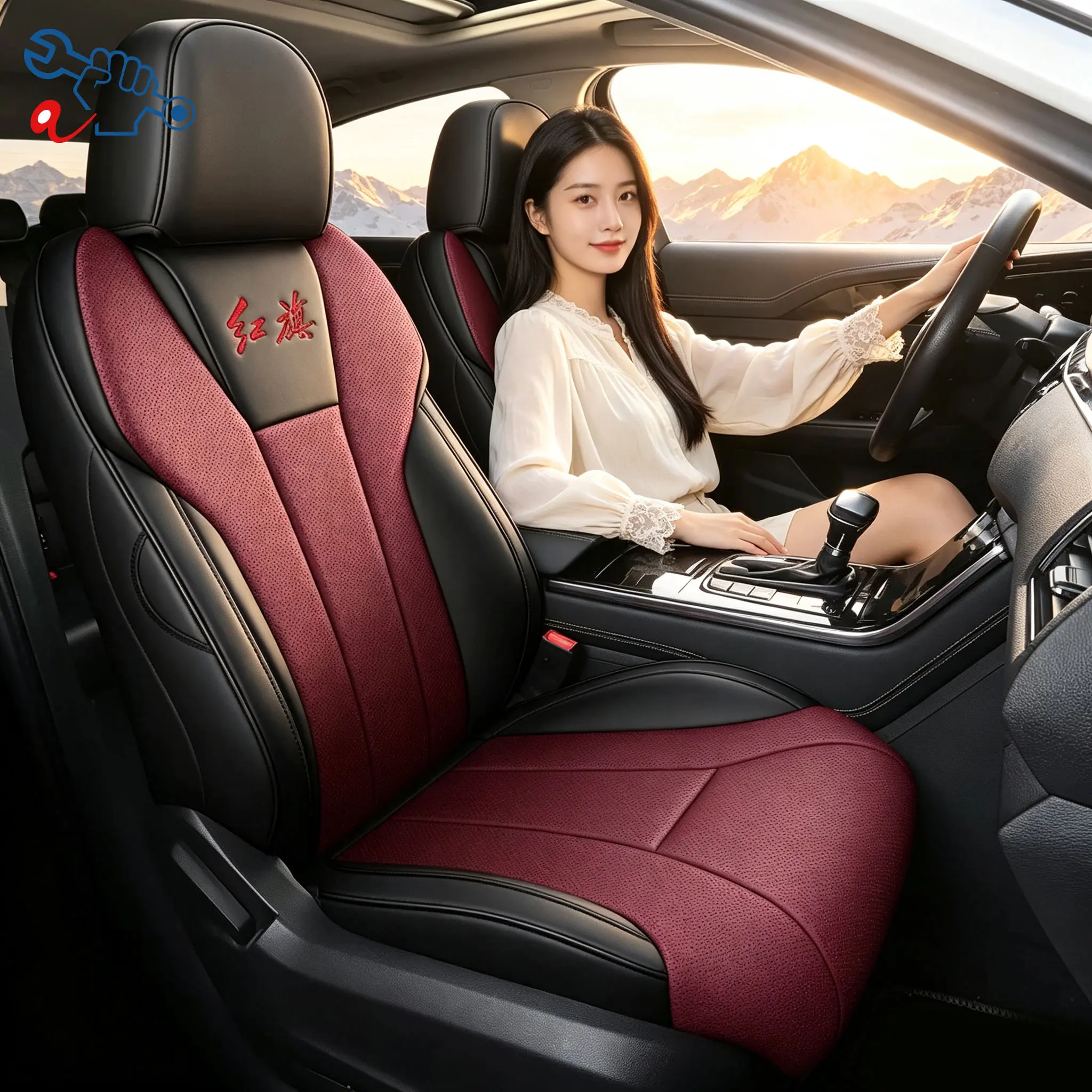 Left‑Drive Car Seat Cover For Hongqi H5 2018‑2026 Full Enclosed Auto Cushion All‑Season Interior Refit Modified Seat Protector
