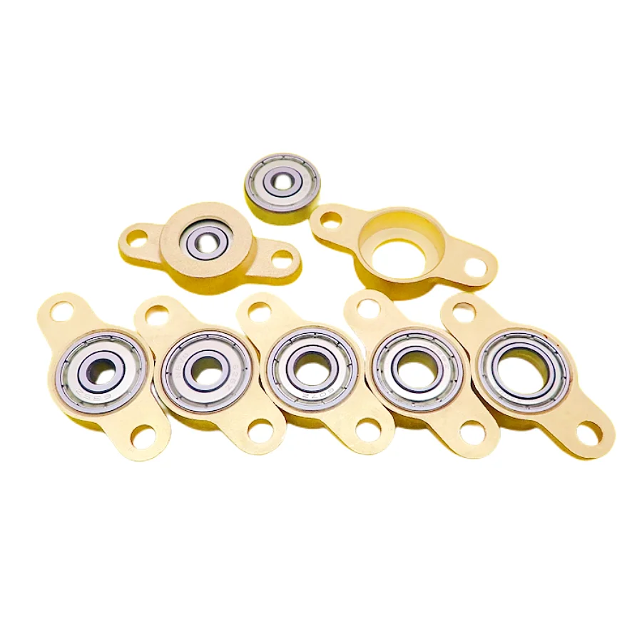 1pcs 5mm 6mm 7mm caliber zinc alloy bearing KFL05 KFL06 KFL07 KFL08 KFL10 flange bearing with pillow block