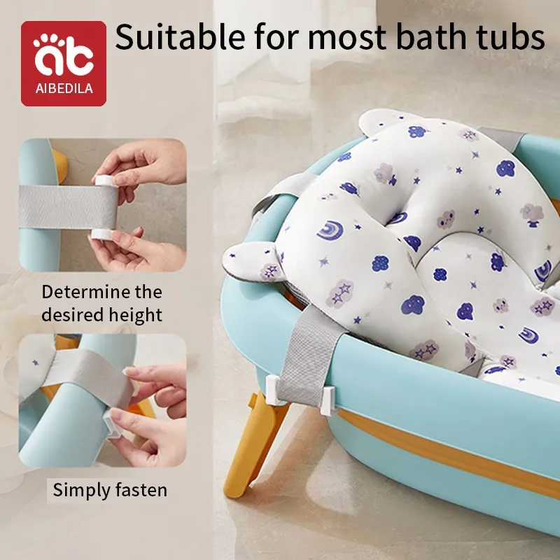 AIBEDILA Accessories Baby Bath Shower Bath Mesh Netting for Sitting or Lying Down Bathtub Products Newborn & Items Bathtubs Give