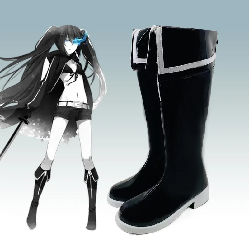 

Anime BRS Black Rock Shooter Cosplay Shoes Anime Japanese Miku Cosplay Costume Prop Shoes for Halloween Party Accessories