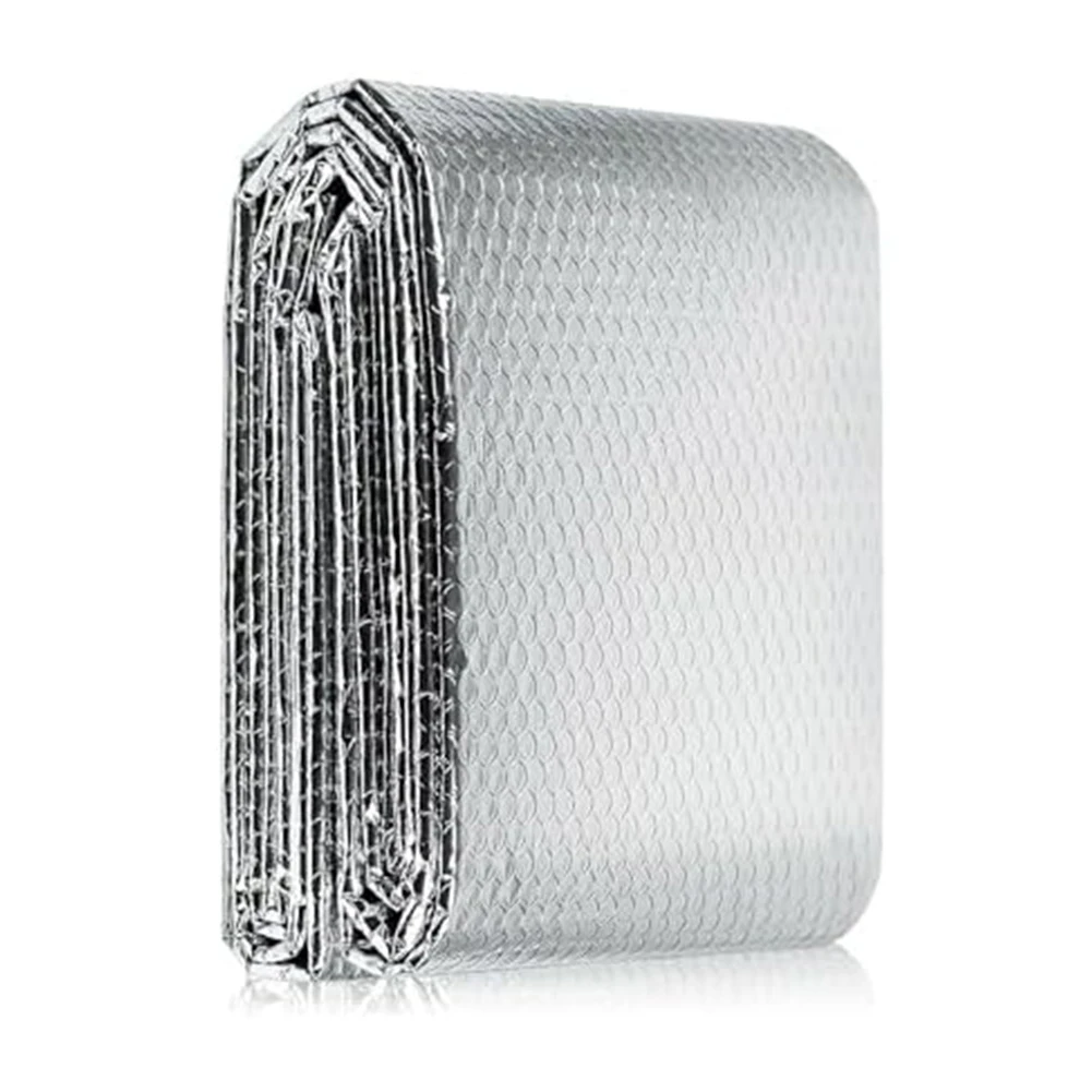 

Изоляционный лист из алюминиевой фольги радиатора 0,6 м на 1,2 м, двухсторонний светоотражающий тепловой барьер для стен и пола