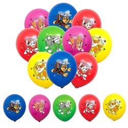 10pcs Paw Patrol Latex Balloon Party Dcorations Chase Skye Marshall Party Balloons for Kids Birthday Party Supplies Gift Toys