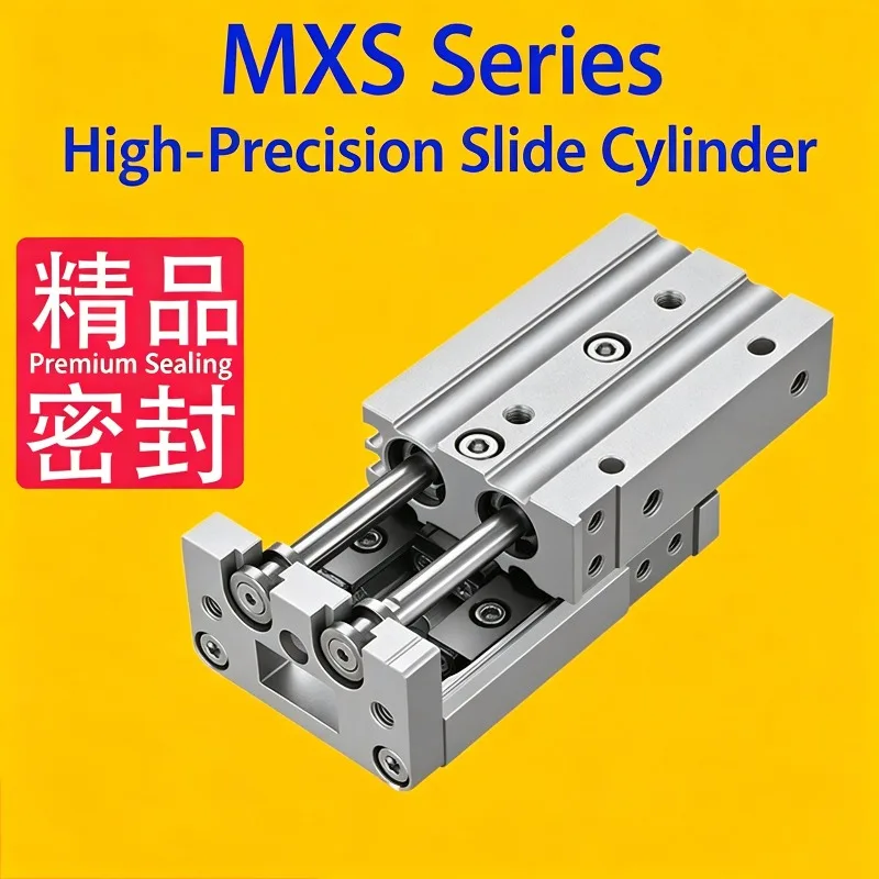 MXS25-10/20/30/40/50/75/100/125/150mm Double Acting Air Slide Table MXS Pneumatic Air Cylinder MXS6 MXS8 MXS12 MXS16 MXS20