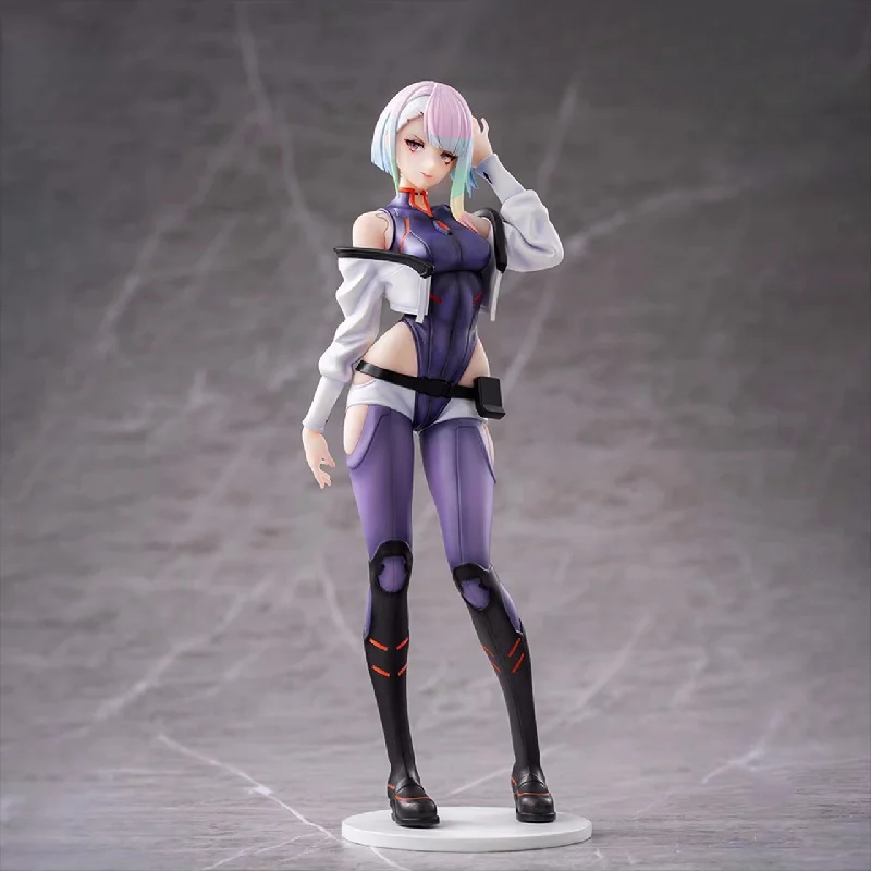 22cm Anime Cyberpunk Edgerunners Lucy Desktop Handmade Model Toys Collection Doll Decoration Christmas Birthday Gifts