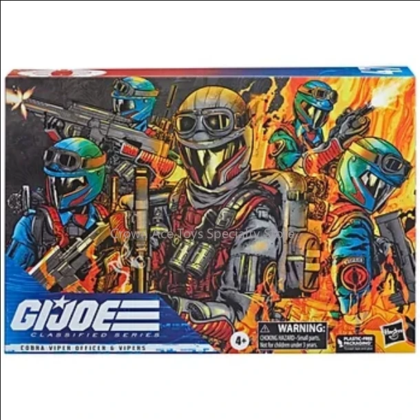 Hasbro G.I. Joe Classified Special Cobra Viper Trooper General Boxed Multi-pack Action Figures Trendy Toys Holiday Desktop Gifts