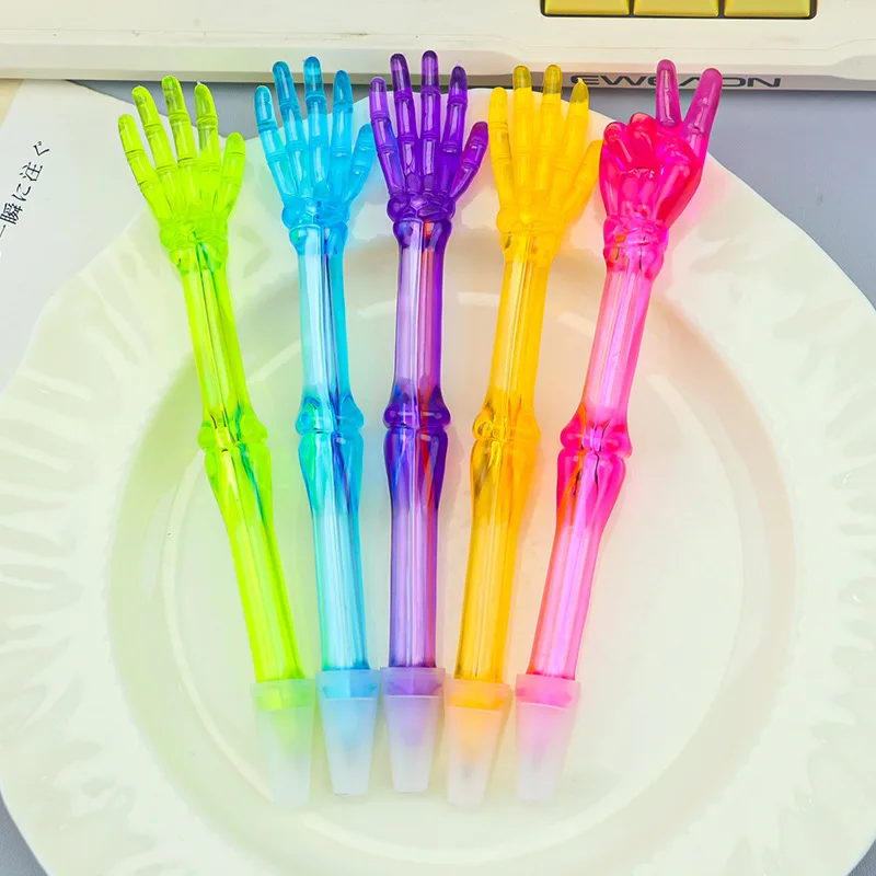 

1 шт., случайный креативный стиль, забавная ручка для жестов, гладкое письмо, непрерывные чернила, офисные и обучающие принадлежности, мода и личность