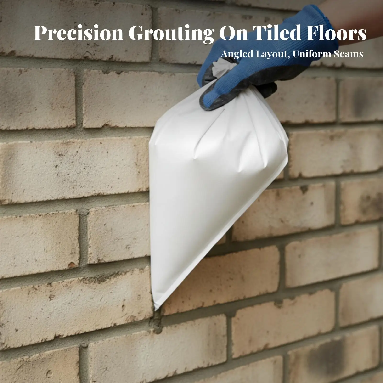 Cement Grouting Sack Triangular Dispensing Bag PE Plastic for Mortar Caulk and Adhesive Application