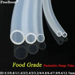 1~5m Peristaltic Pump Tube Transparent ID 0.8 1.6 2.4 3.2 4.8 6.4 7.9 9.6 12.7 25.4mm Flexible Food Grade Nontoxic Silicone Hose