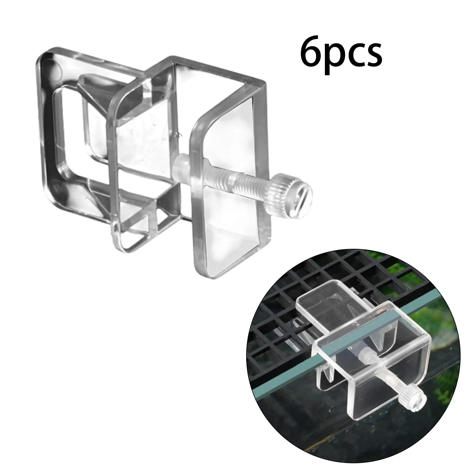 6 Pieces Aquarium Screen Net Clip Fish Tank Anti Jumping Net Clip