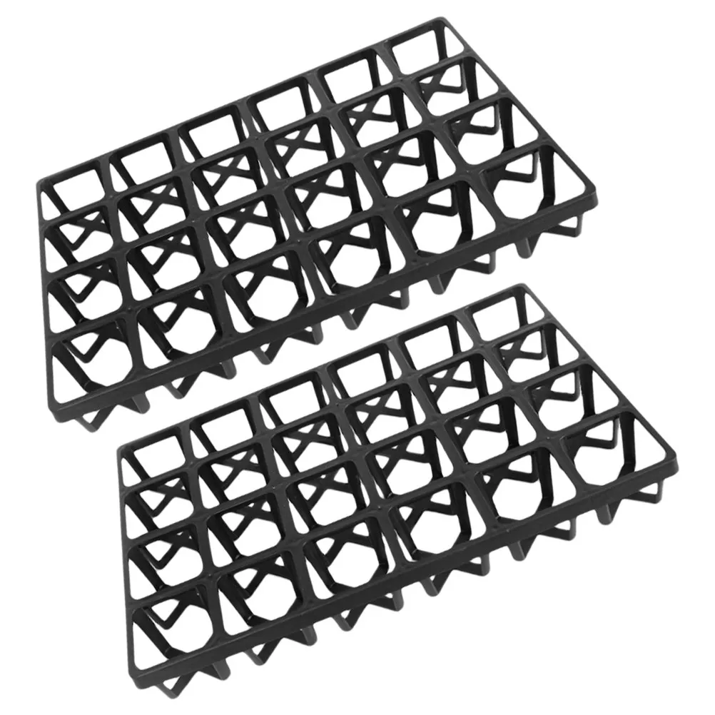 2Pcs Plant Germination Tray Racks 24 Grids Wear Resistant Plastic Seedlings Starter Storage Greenhouse Gardening Nursery Box
