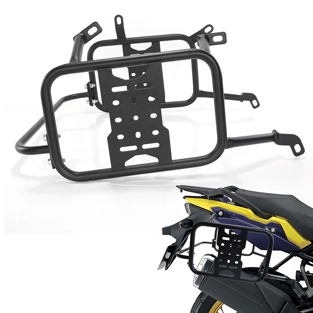 

Motorcycle Side Saddle Bag Support Guard Bars Mounting Brackets For Suzuki V-strom 800DE 2023-2024 Pannier Racks Side Carrier