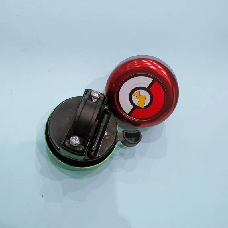 Cute Pokemon Pokeball Bike Bell, 5x5cm Metal Bicycle Bell, Loud Safety Horn for Kids Adults Cycling Accessory Gift view 4