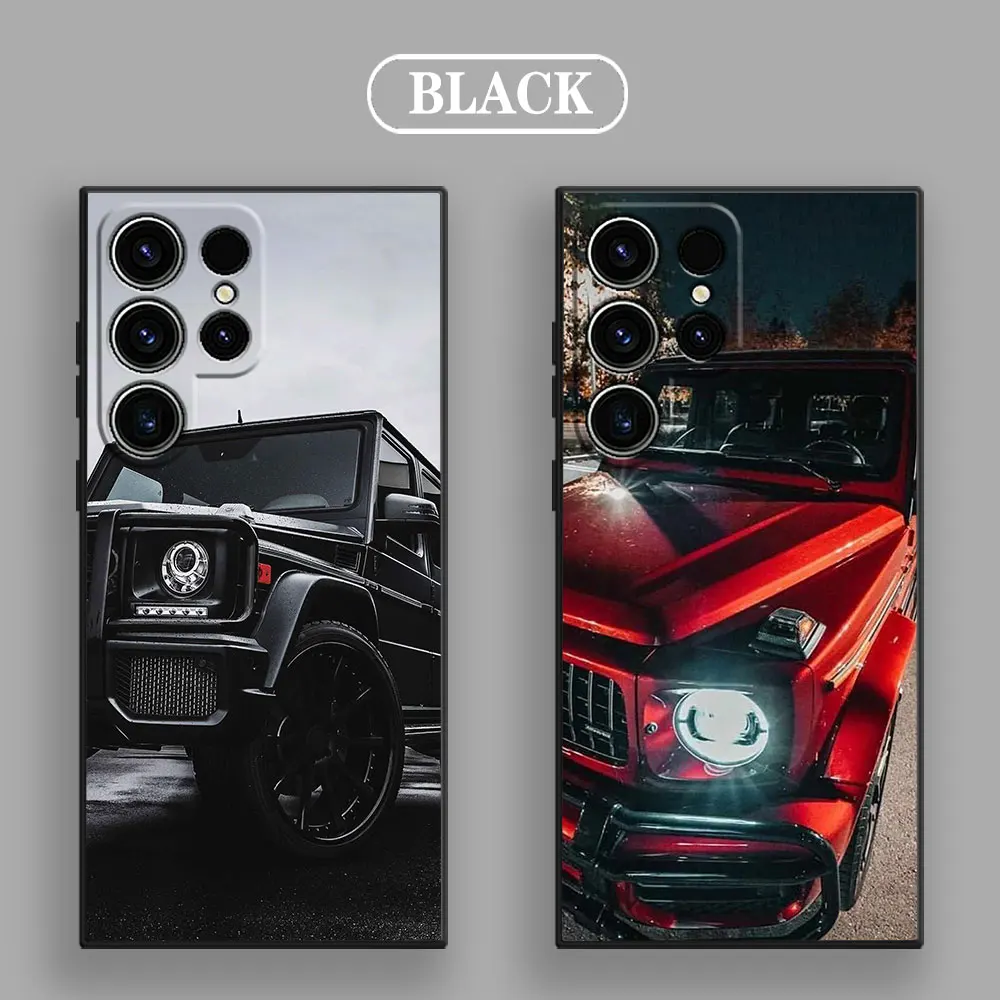 Phone Case For Samsung Galaxy S24 Ultra Cases S23 S21 S20 FE S22 9 Plus Note 20 10 Silicone Cover Male Men Brand SUV Sports Car