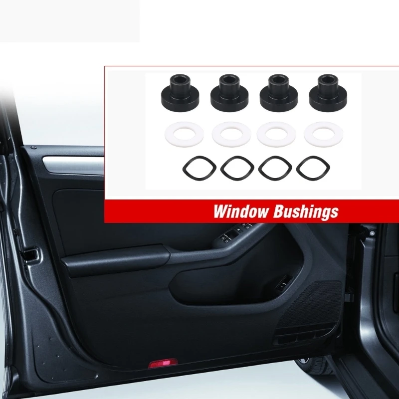Window Regulator Repair with 4 Bushings, 4 Washers, and 4 Spring Washers, Reference 909-925, for Worn or Loose Bushing H9EE