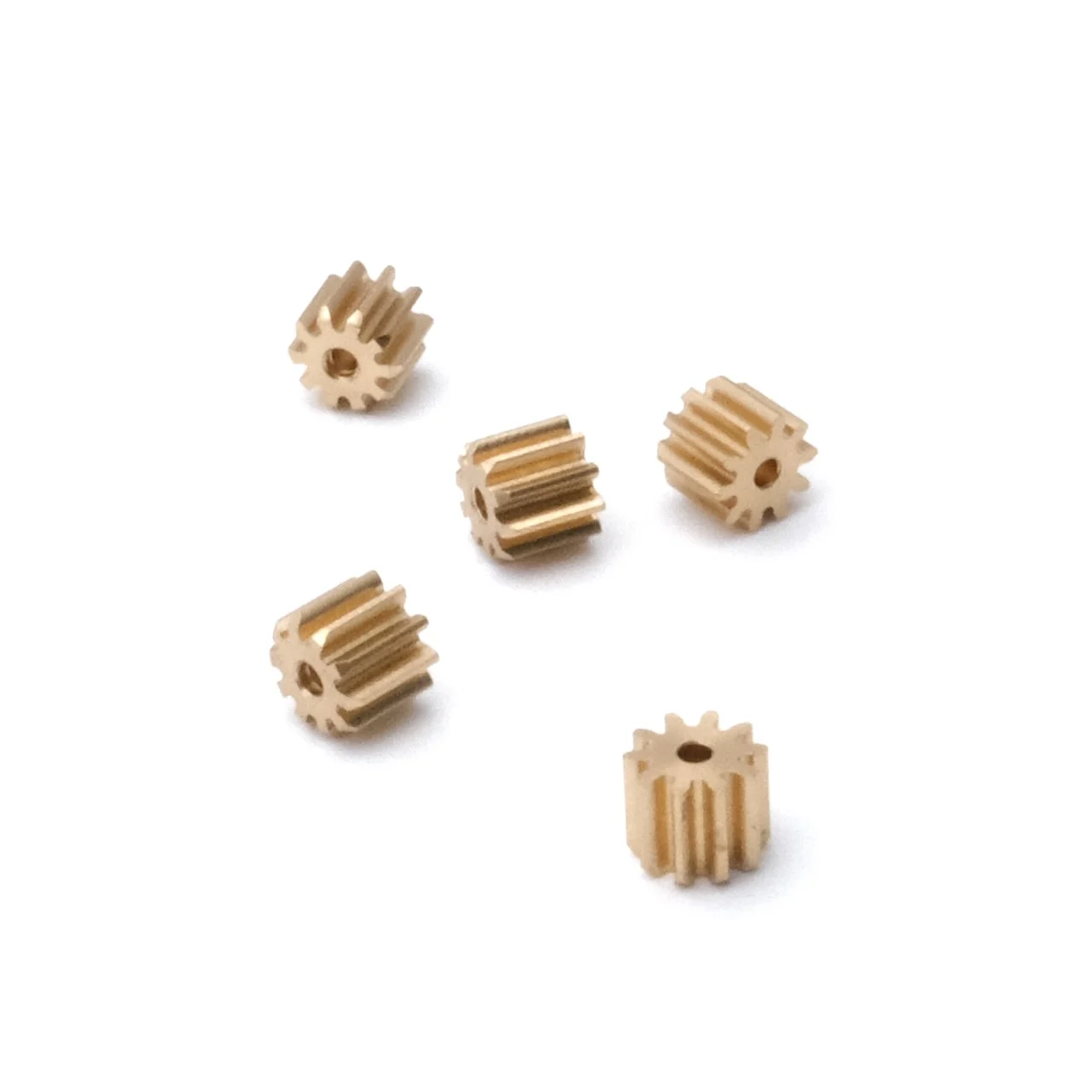 0.5M 7/8/9/10/11/12 Teeth Copper Gear 5MM Thickness DIY Model Motor 1/1.5/2/2/3/3mm Hole Brass Robot RC Wheel