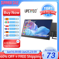 UPERFECT 15.6 Inch Portable Monitor 1920*1080P 300cd/m2 Extended Display For Laptop Second Screen XBox PS USB C HDMI-Compatible